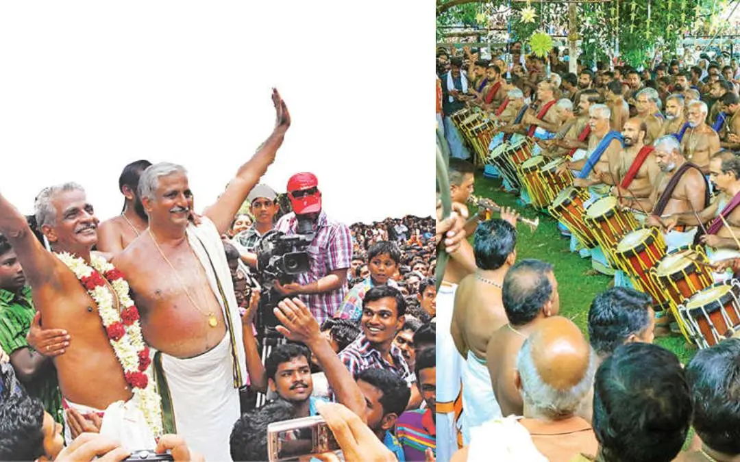 Kizhakkott Aniyan Marar, Peruvanam Kuttan Marar / File Photo: Mathrubhumi Print