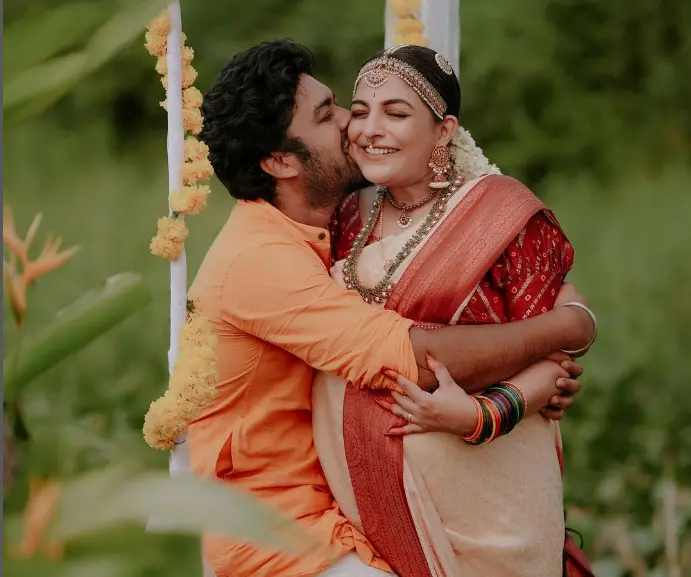 Mythili and husband