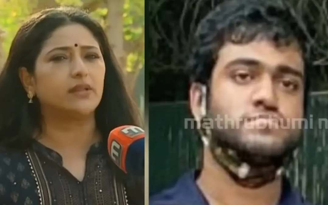 Praveena, accused Bhagyaraj | Photo: Mathrubhumi News Screengrab