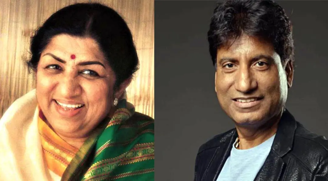Lata Mangeshkar, Raju Srivastava | Photo: ANI