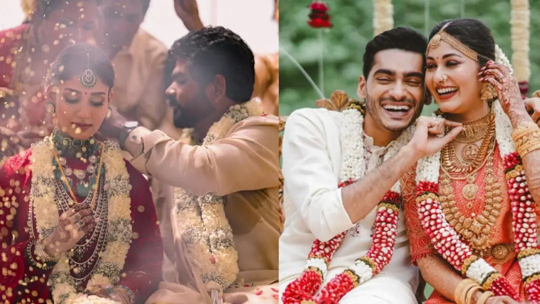 Celebrity couples Nayanthara, Vignesh Sivan and Vishak Nair, Jayapriya | Photo: Instagram