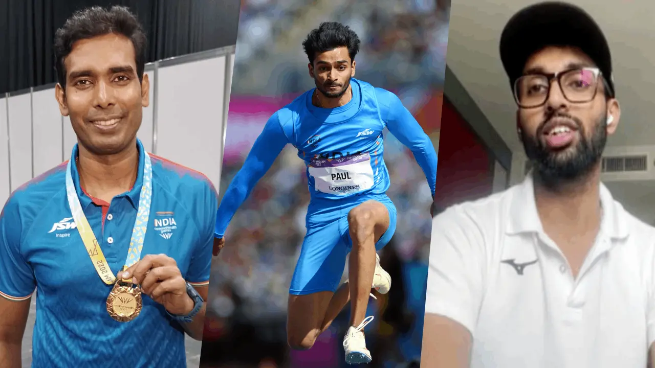 Sharath Kamal, Eldhose Paul, HS Prannoy | ANI