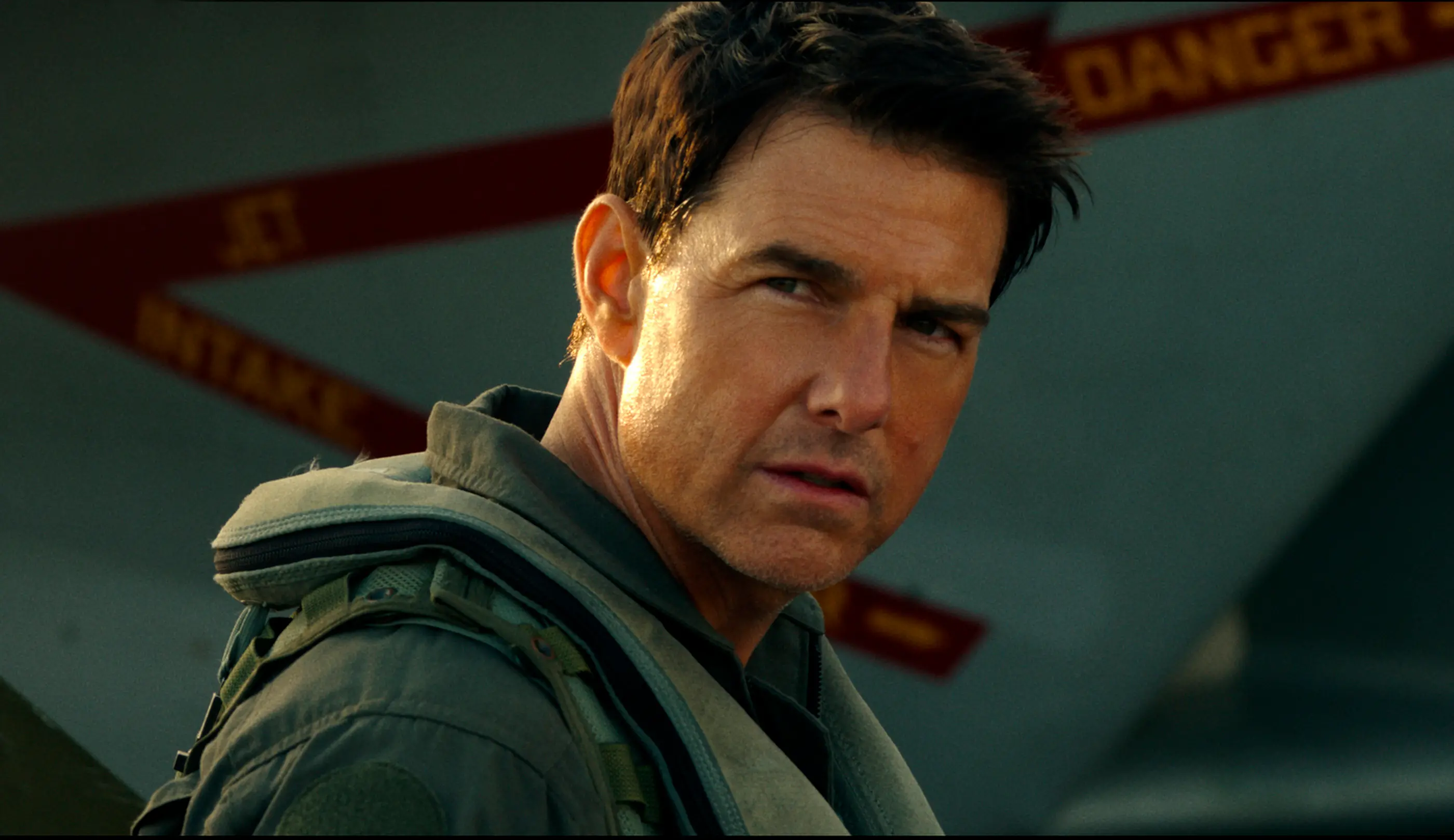 This image released by Paramount Pictures shows Tom Cruise as Capt. Pete 'Maverick' Mitchell in 'Top Gun: Maverick.' | Via AP