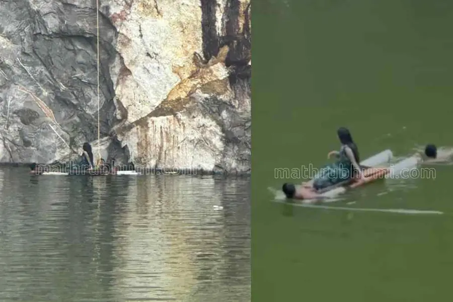 Kollam selfie mishap: Couple rescued from 120-ft deep quarry lake