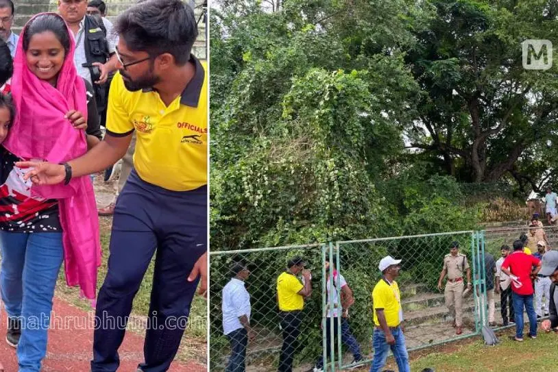 സംസ്ഥാന സ്‌കൂള്‍ കായികമേളയ്ക്കിടെ മരച്ചില്ല ഒടിഞ്ഞുവീണു; ഒരു കുട്ടിക്ക് പരിക്ക്