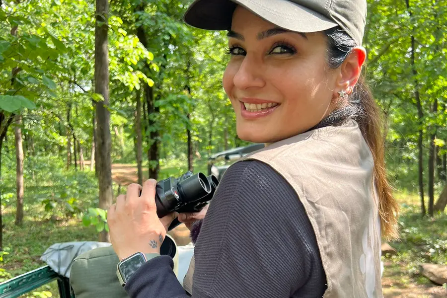 Tiger video row: Didn't flout guidelines, tweets Raveena Tandon; Forest official seeks report