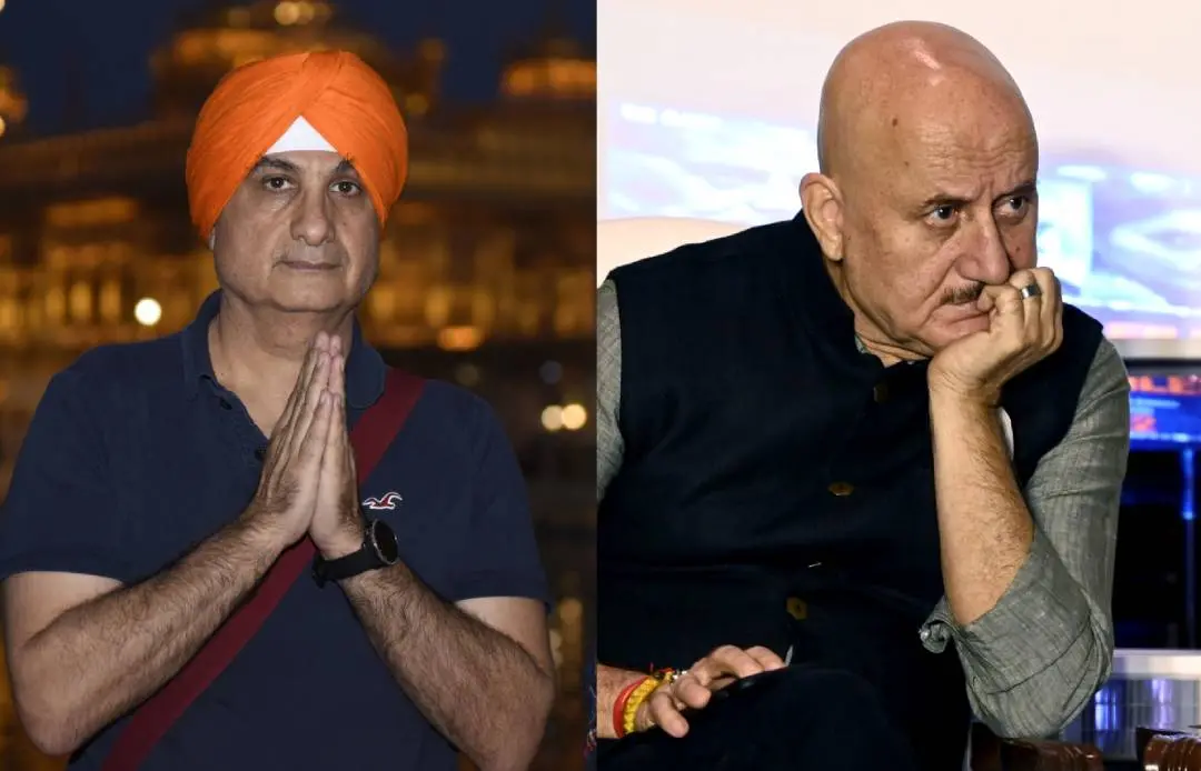 Kobbi Shoshani and Anupam Kher. Photo: AFP, PTI