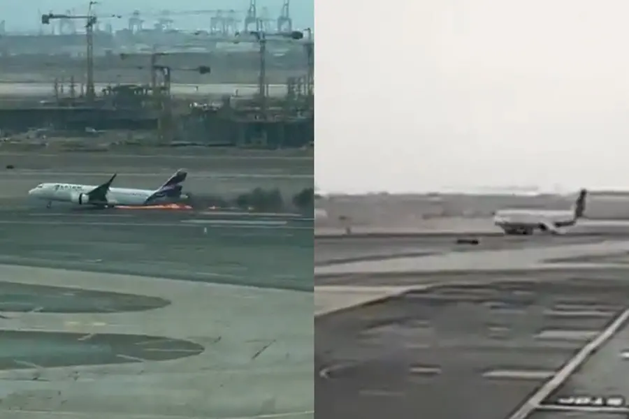Two firefighters killed in Peru as plane hits airport fire truck