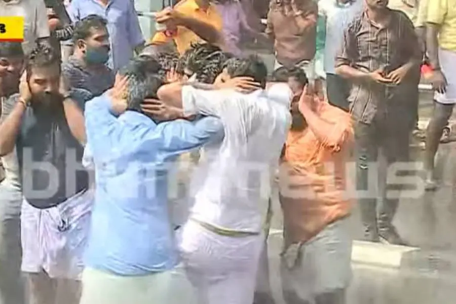 TVM Corp row: Youth Congress protest turns violent; police use water cannons, tear gas