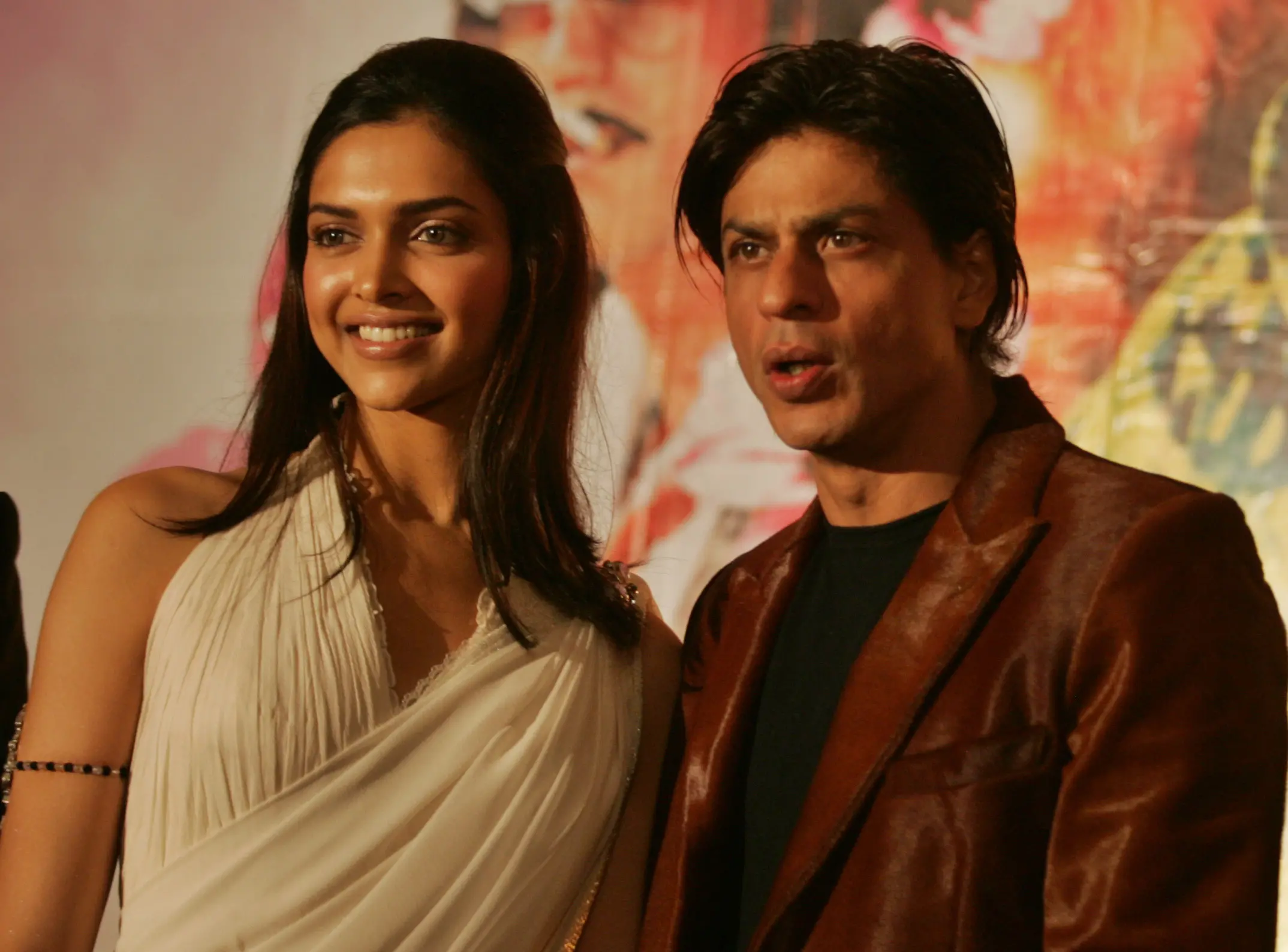 Bollywood actors Shah Rukh Khan, right and Deepika Padukone | Photo: AP