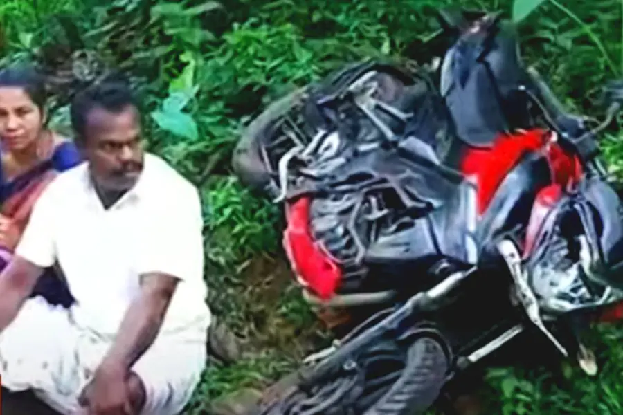 Wild jumbo attacks couple in Idukki; destroys bike