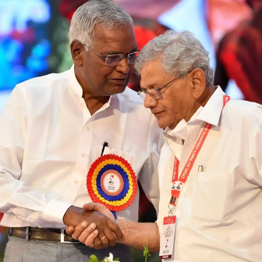 D Raja, Sitaram Yechury