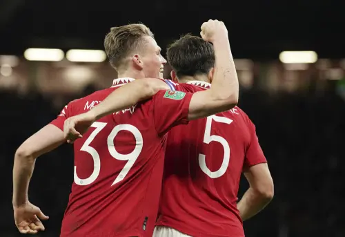 Scott McTominay celebrates after scoring | AP