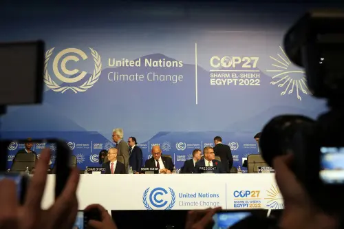 Leaders of the U.N. climate conference attend the opening session at the COP27 U.N. Climate Summit, Sunday, Nov. 6, 2022, in Sharm el-Sheikh, Egypt | Photo: AP