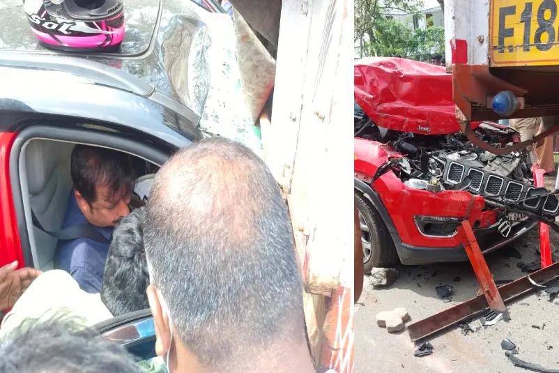 Alappuzha MP AM Ariff injured in car accident