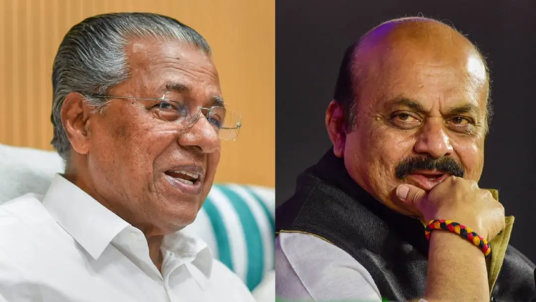 Kerala CM Pinarayi Vijayan, Karnataka CM Basavaraj Bommai | Photo: PTI