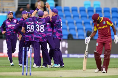Scotland upsets 2-time champion West Indies in T20 World Cup