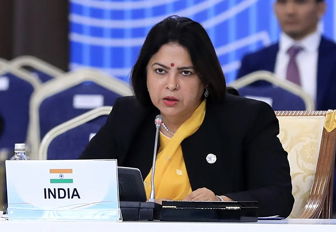 Union Minister of State for External Affairs and Culture Meenakashi Lekhi at CICA summit. Photo: ANI