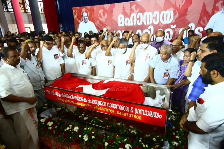 Kodiyeri’s mortal remains reach Thalassery; CM, other leaders pay homage