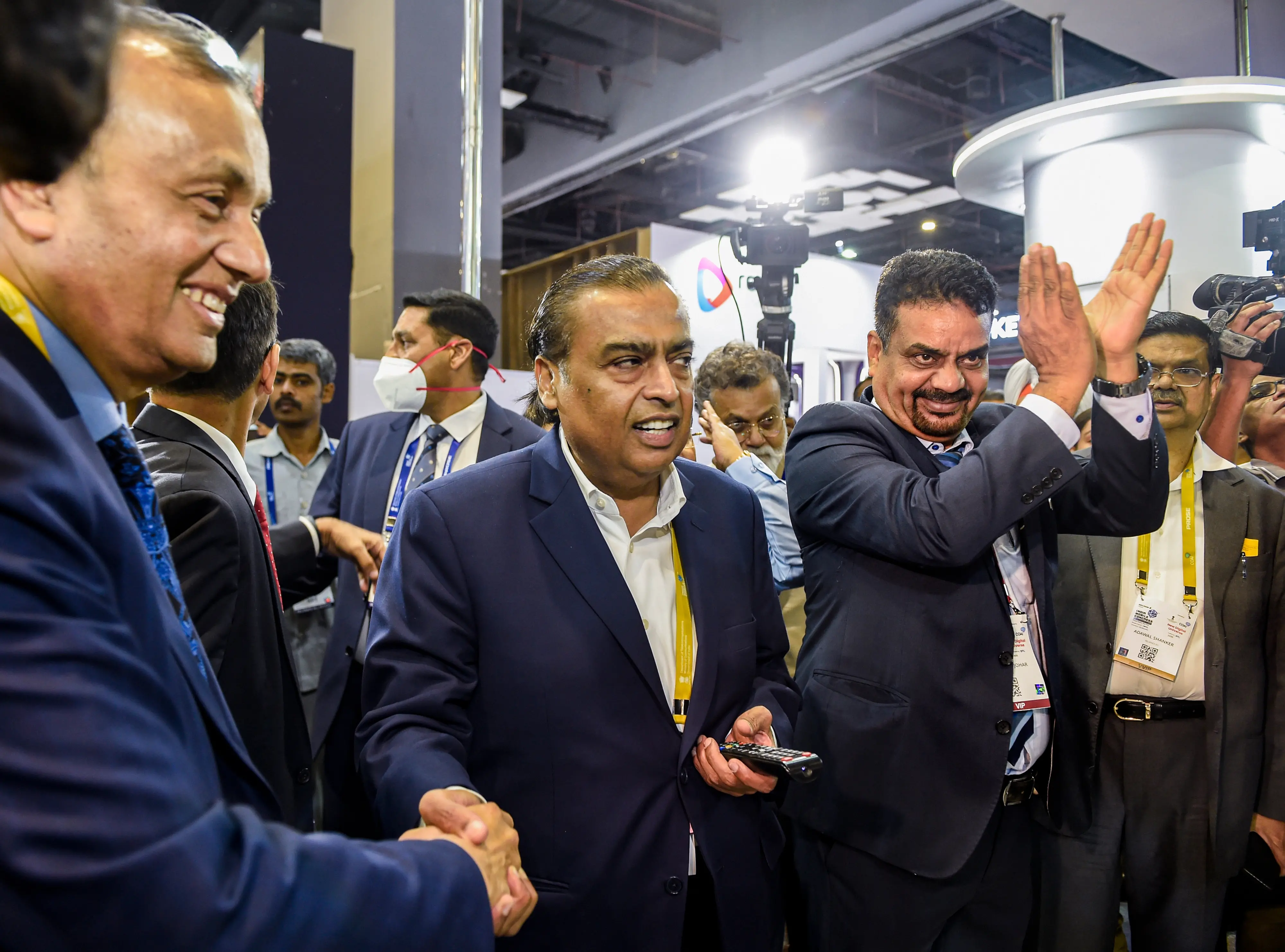 Mukesh Ambani at 6th India Mobile Congress. Photo: PTI
