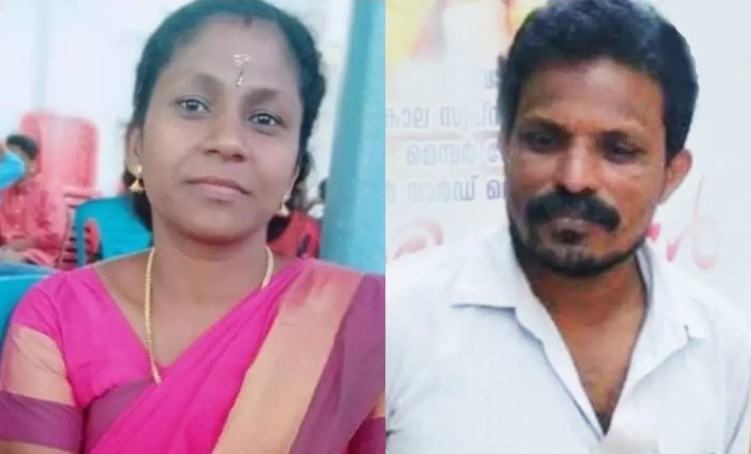 കൊല്ലപ്പെട്ട രജനി, ഭർത്താവ് കൃഷ്ണദാസ്