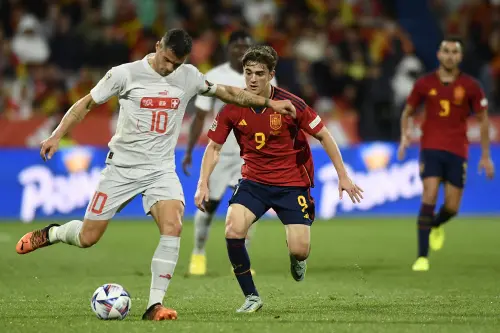 Switzerland beat Spain in Nations League; Portugal thrash Czech Republic 4-0