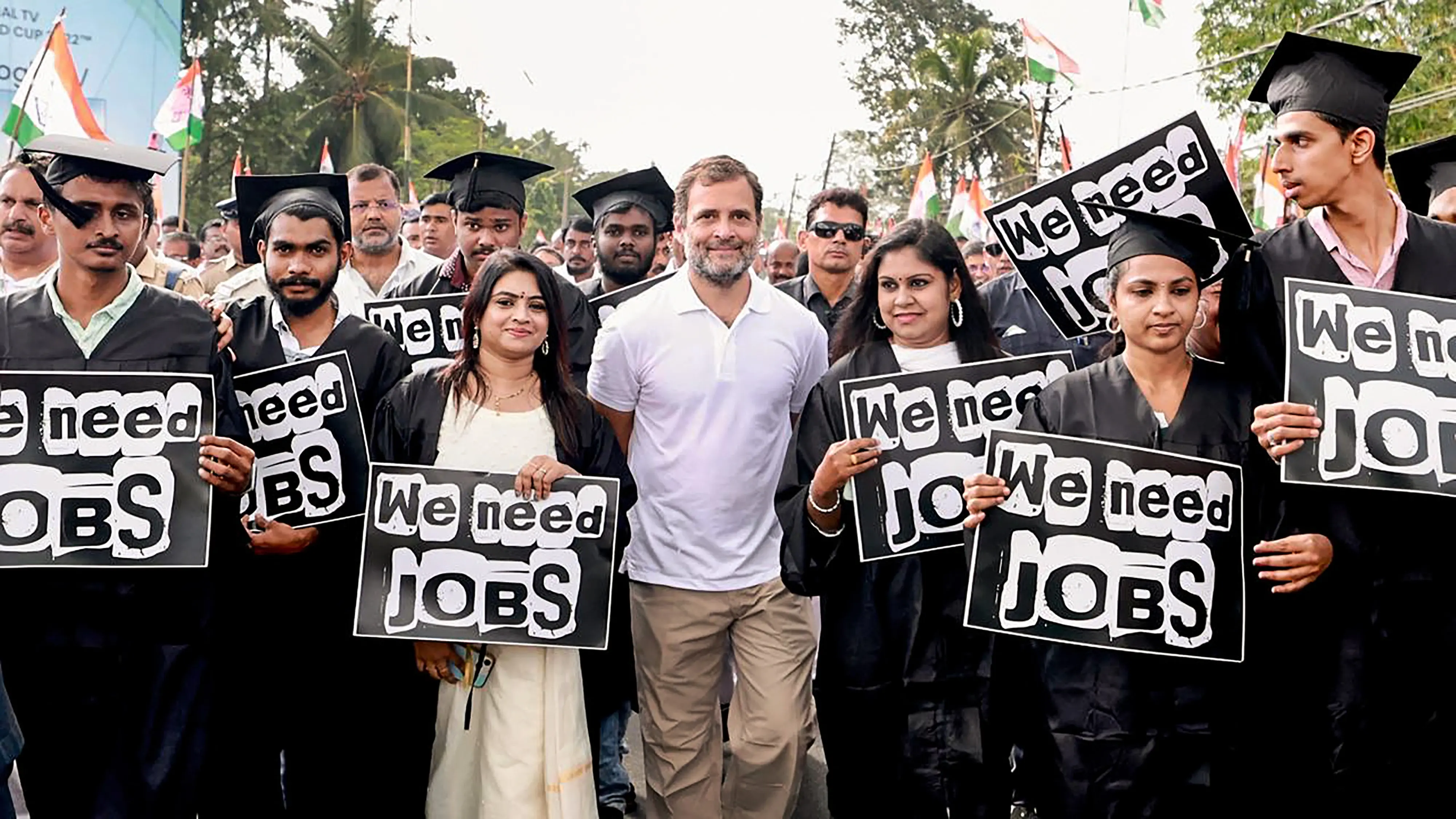 Congress leader Rahul Gandhi during the 'Bharat Jodo Yatra' in Alappuzha district. Photo: PTI