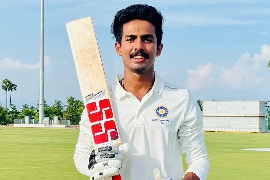 Rohan Kunnummal becomes first Malayali player to hit century in Duleep Trophy