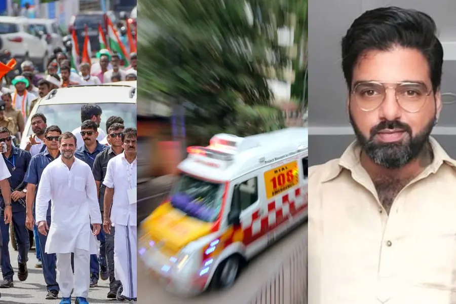 Cong leader amazed to see countless ambulances on road; gets lectured on Kerala's emergency response