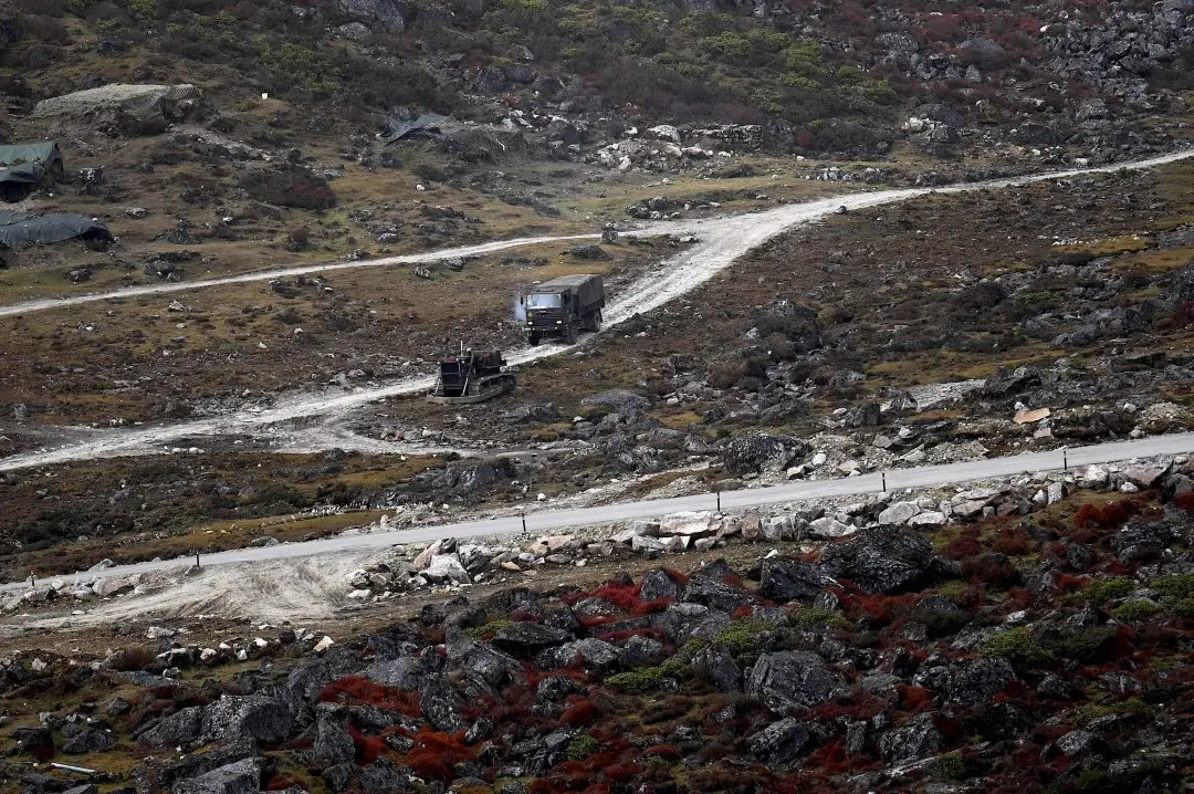 India-China border . Photo: AFP|File
