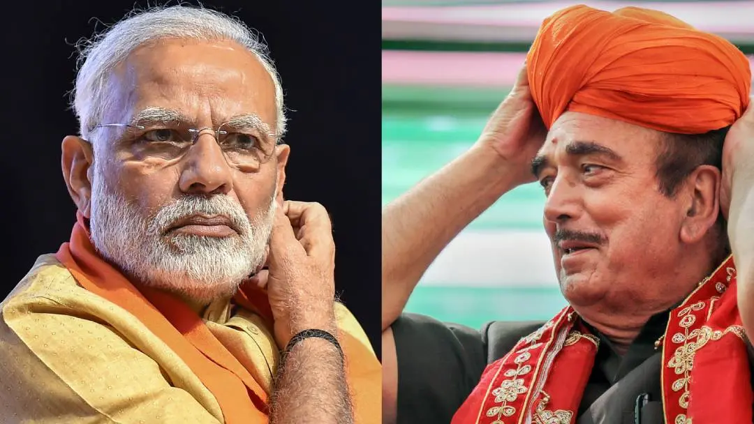 PM Narendra Modi, Ghulam Nabi Azad | Photo: PTI