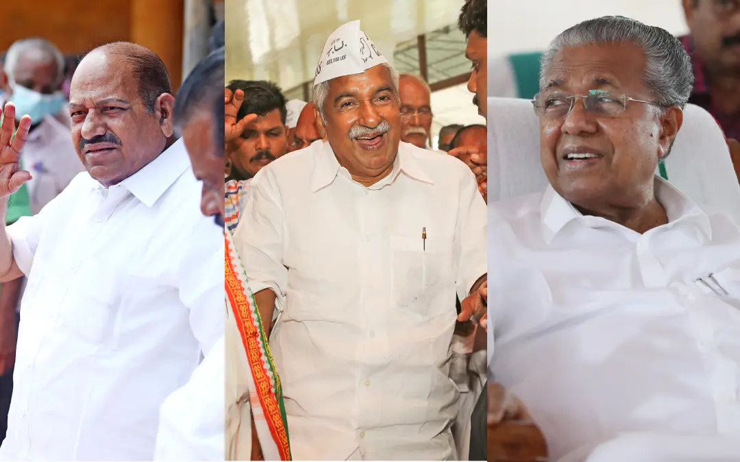 Kodiyeri Balakrishnan, Oommen Chandy, Pinarayi Vijayan