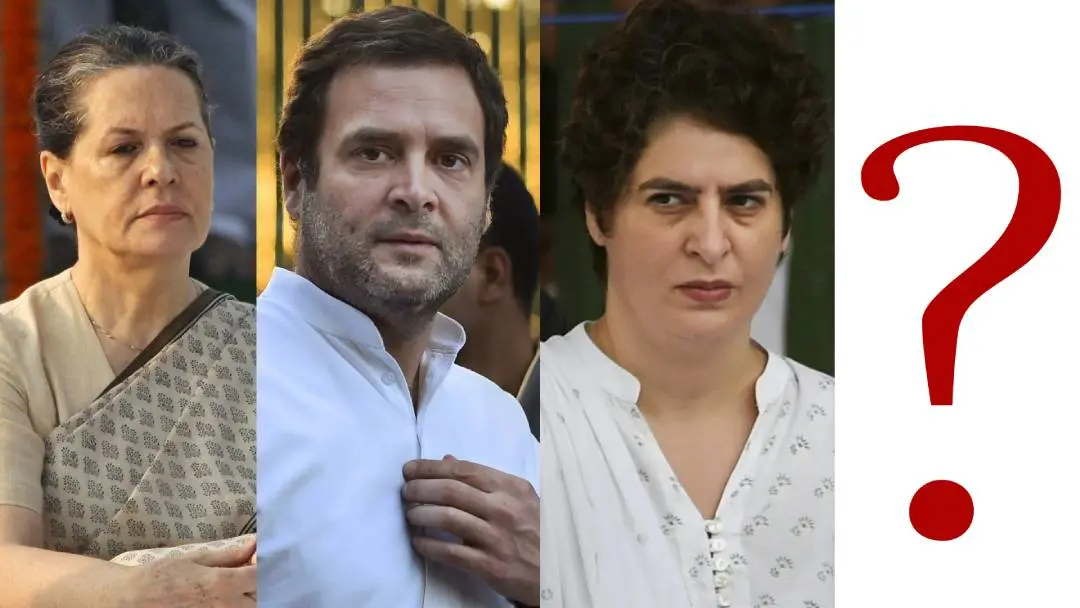 Sonia Gandhi, Rahul Gandhi, Priyanka Gandhi