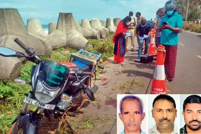 Death of fishermen in Kollam: Mystery looms as only backside of bike found to be damaged