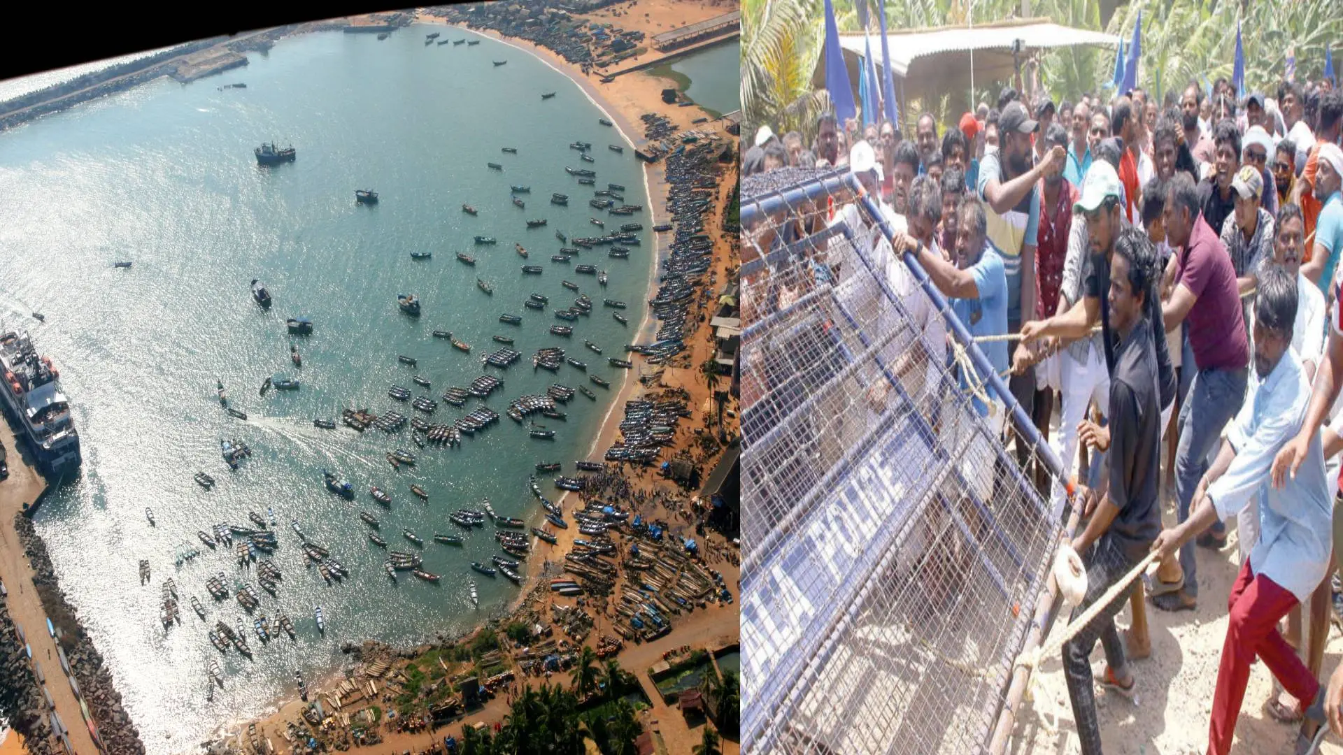 Ongoing protest in Vizhinjam