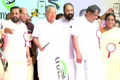 CM flags off online cab service 'Kerala Savaari' in TVM