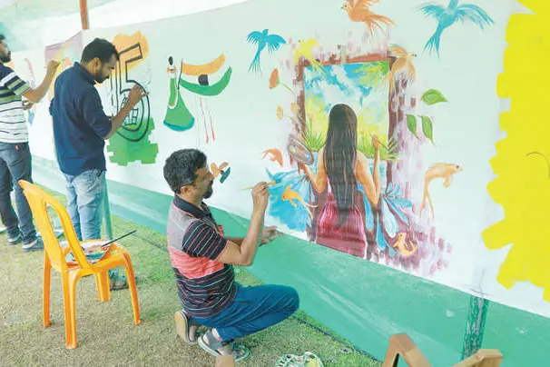 Independence Day 2022: Artists join hands in Idukki to ready 75 ft canvas featuring ‘hues of freedom