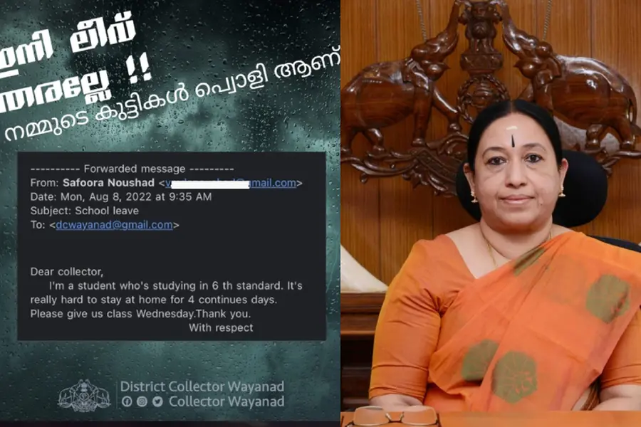 'Don't give us holiday', class 6 girl sends mail to Wayanad district collector