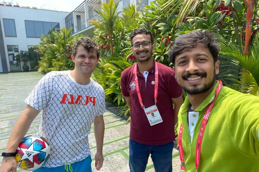 Malayali volunteers of Chess Olympiad share 'unusual' routine of Magnus Carlsen