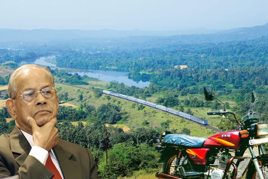 Underlying connection between Konkan Railway project and Bajaj Kawasaki bikes
