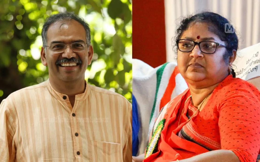 Dr Muralee Thummarukudy and Prof R Bindu | Mathrubhumi photos