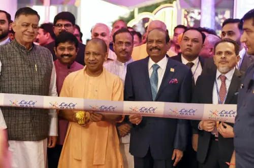 Uttar Pradesh Chief Minister Yogi Aditiyanath and Chairman of Lulu Group Yusuffali MA during the inauguration of LuLu Mall, in Lucknow, Sunday, July 10, 2022 | Photo: PTI