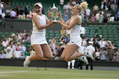 Krejcikova, Siniakova win second Wimbledon women's doubles title