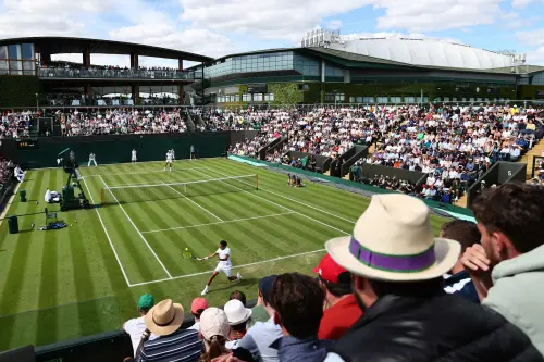 Paul Jubb returns the ball to Australia's Nick Kyrgios during their men's singles match | AFP