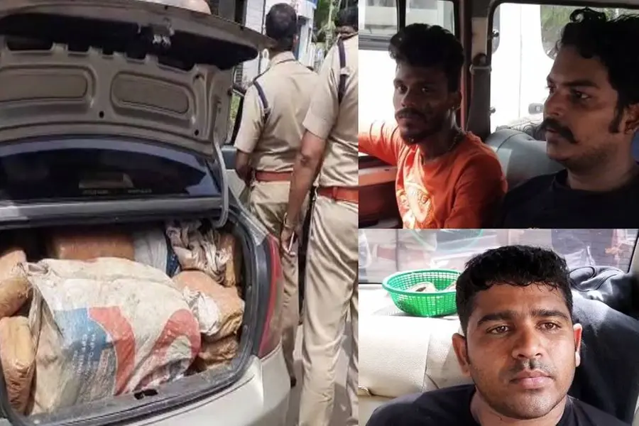 125 kg ganja seized in TVM, 3 including murder case accused held