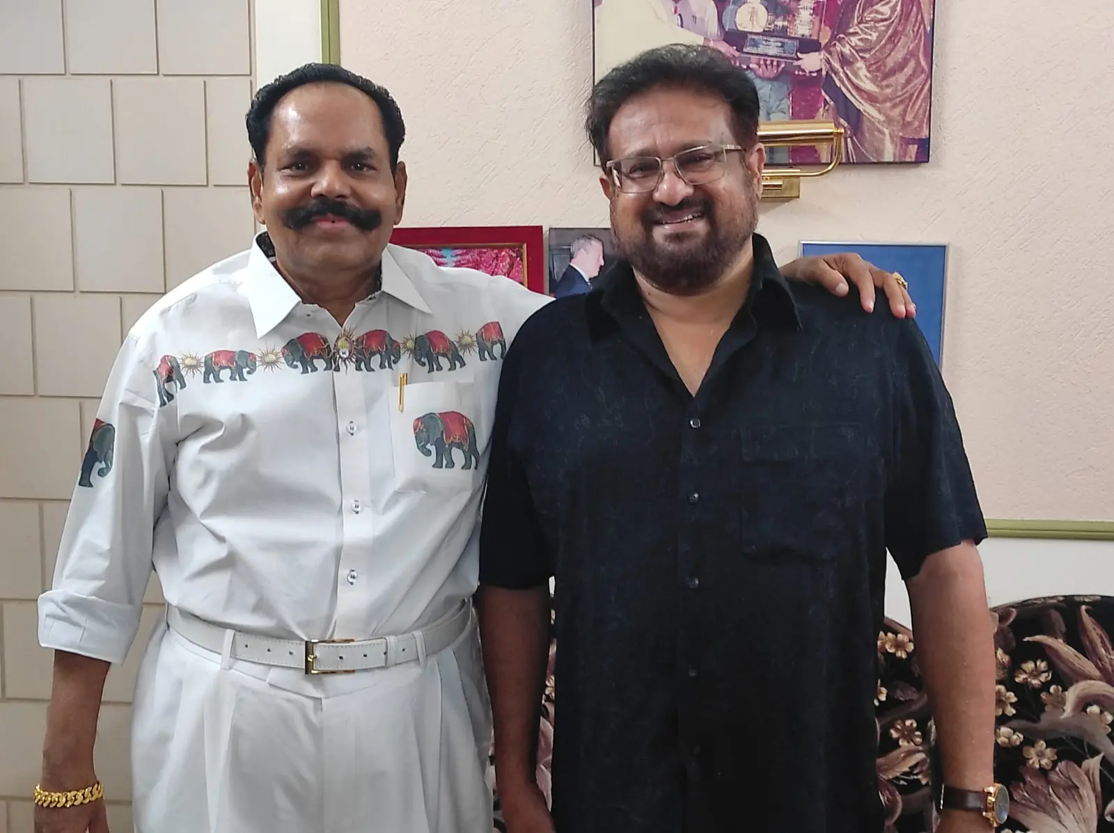 Producer K T Kunjumon with cinematographer Ajayan Vincent | Photo: Special arrangement
