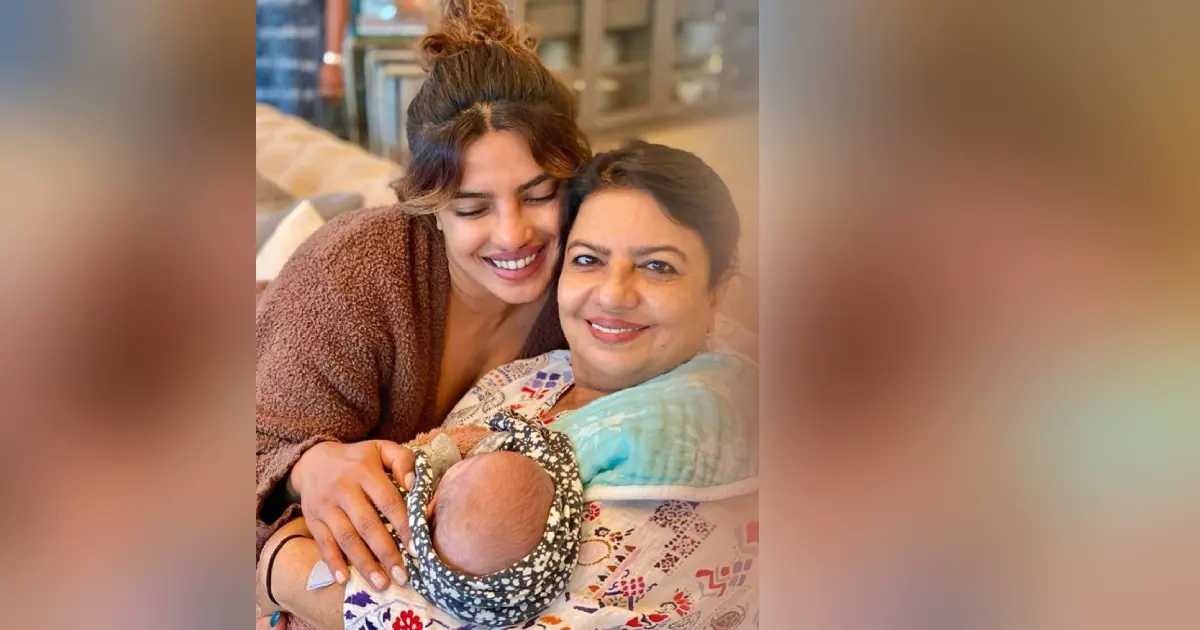 Priyanka Chopra with her mother and daughter | Photo: Instagram