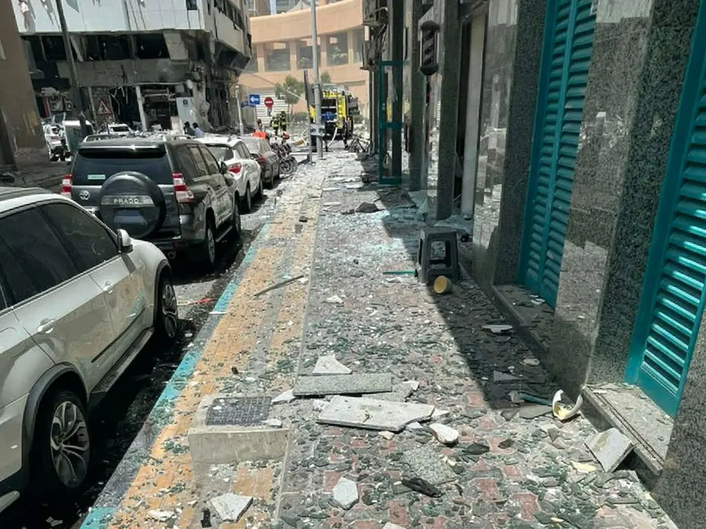 Visual from the accident scene