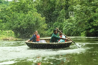 Long distance Coracle rides at Adavi eco tourism site fascinate travellers