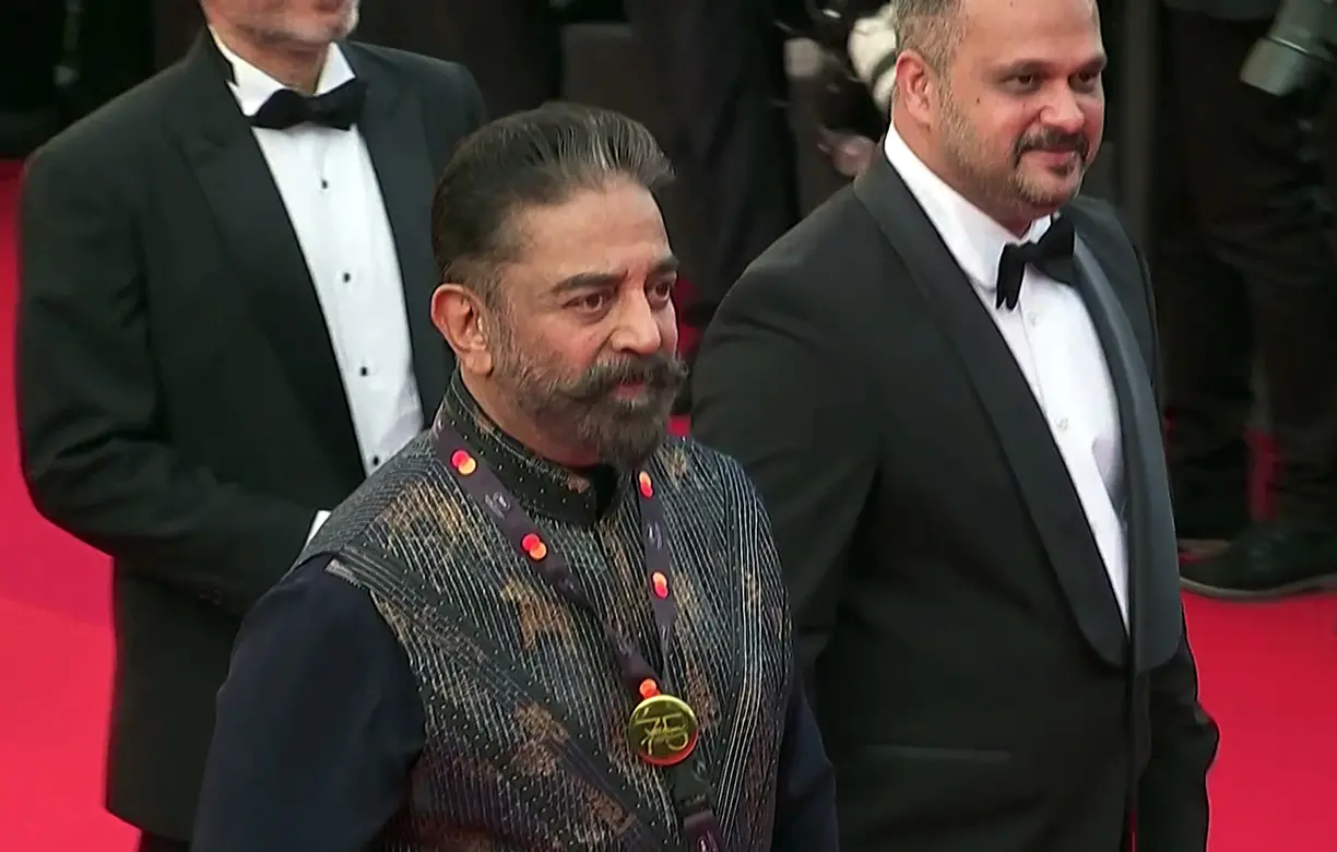 Kamal Haasan at Cannes . Photo:ANI